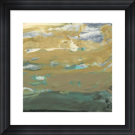 Framed Green Water&#39;s Edge IV Print