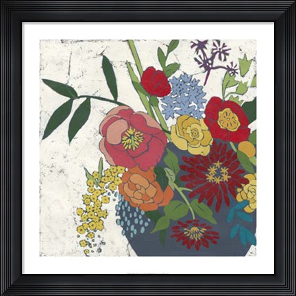 Framed Brilliant Blossoms I Print