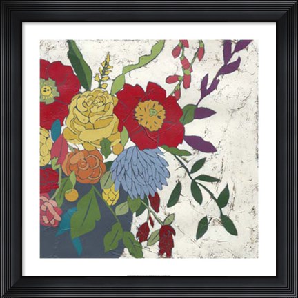 Framed Brilliant Blossoms II Print