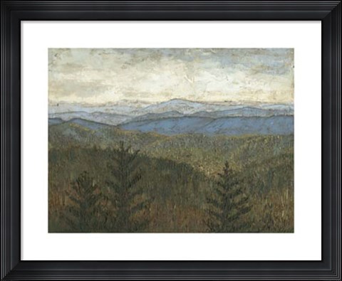 Framed Blue Ridge View I Print