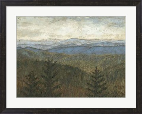Framed Blue Ridge View I Print