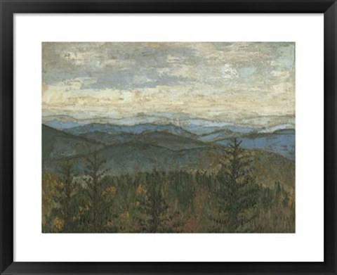 Framed Blue Ridge View II Print