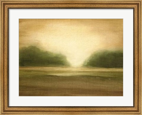 Framed Golden Mist II Print