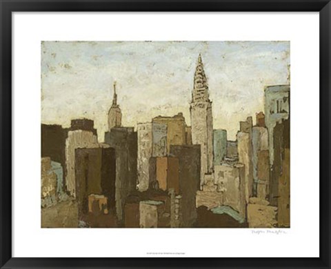 Framed City &amp; Sky II Print