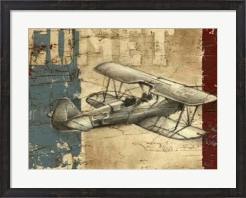 Framed Vintage Aircraft I Print
