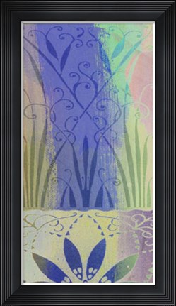 Framed Pastel Filigree II Print
