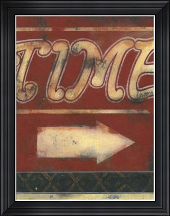 Framed Time Inspires Print