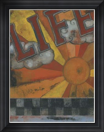 Framed Life Inspires Print