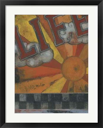 Framed Life Inspires Print