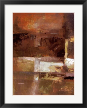 Framed Earth Tones I Print