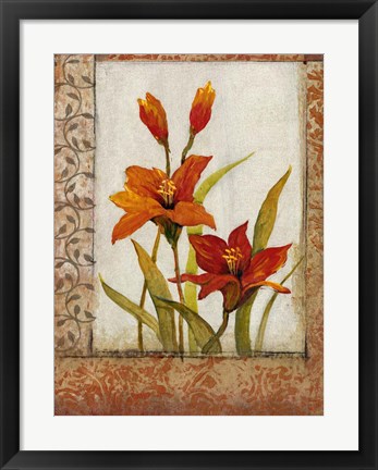 Framed Tulip Inset I Print