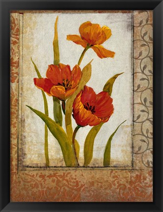 Framed Tulip Inset II Print