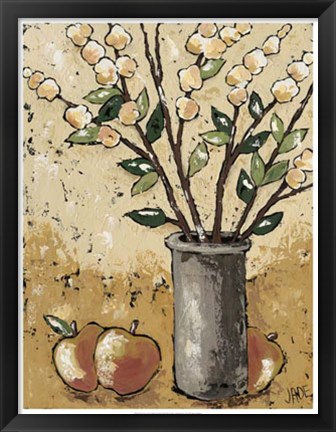 Framed Leaves &amp; Apples Print