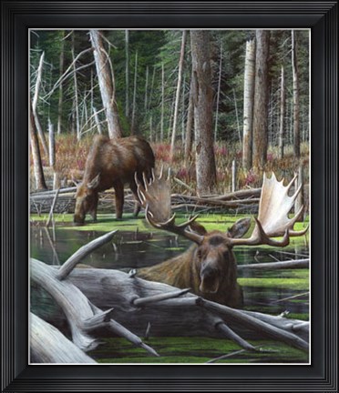 Framed At River&#39;s Edge I Print