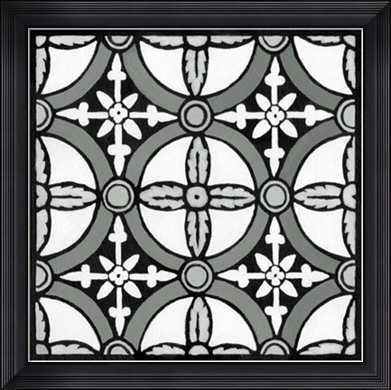 Framed Non-embellish Renaissance Tile I Print