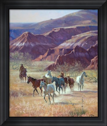 Framed River Breaks Bunch Print