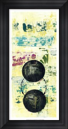 Framed Retro Textures I Print