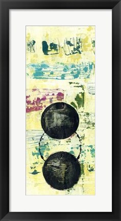 Framed Retro Textures I Print