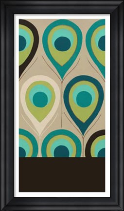 Framed Peacock Regalia II Print