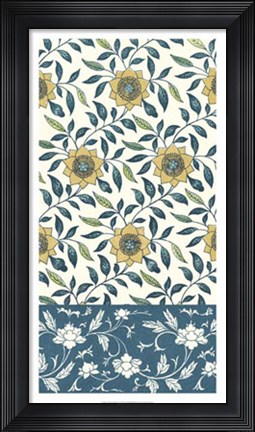 Framed Azure Garden I Print