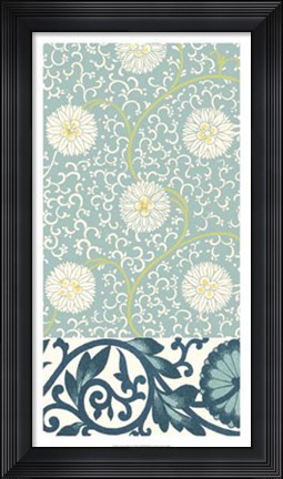 Framed Azure Garden II Print