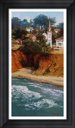 Framed Lyrical Village Print