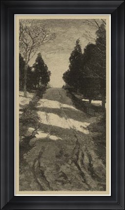 Framed Twilight Grove I Print