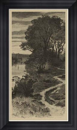 Framed Twilight Grove II Print