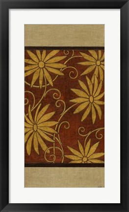 Framed God Daisies on Mahogany II Print