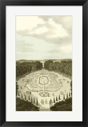 Framed Garden at Versailles I Print