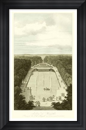 Framed Garden at Versailles II Print
