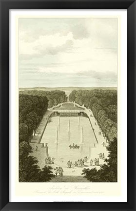 Framed Garden at Versailles II Print