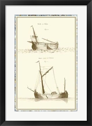 Framed Ship Schematics I Print