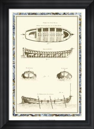 Framed Ship Schematics IV Print