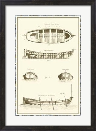 Framed Ship Schematics IV Print