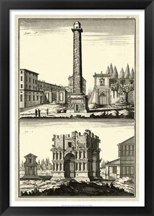 Framed Column of Trajan Print