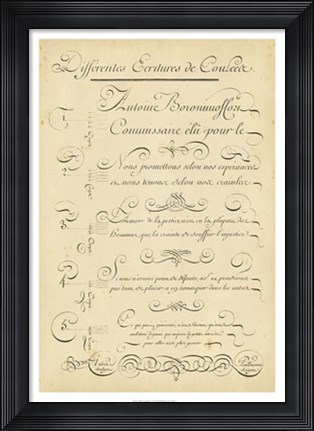 Framed Alphabet Sampler II Print