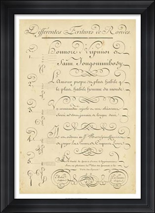 Framed Alphabet Sampler III Print