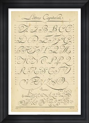Framed Alphabet Sampler IV Print