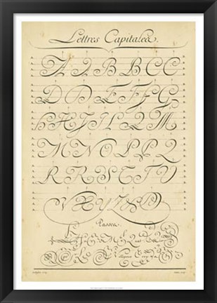 Framed Alphabet Sampler IV Print