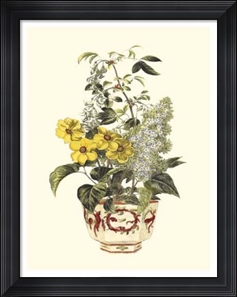 Framed Floral Medley I Print