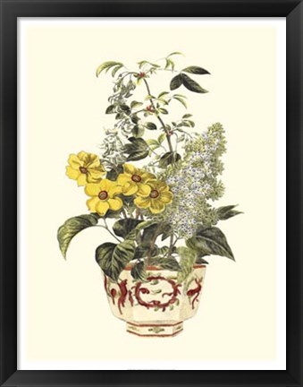 Framed Floral Medley I Print