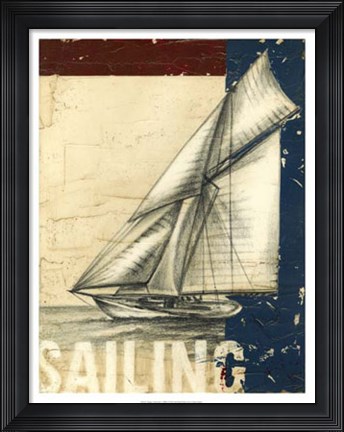 Framed Vintage Tradewinds I Print