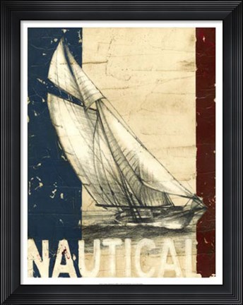 Framed Vintage Tradewinds II Print