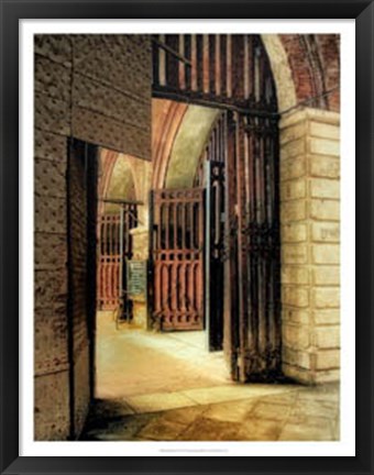 Framed Italian Gateway Print