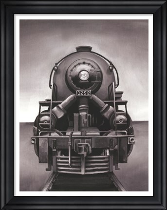 Framed Vintage Train Print