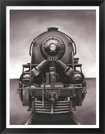 Framed Vintage Train Print