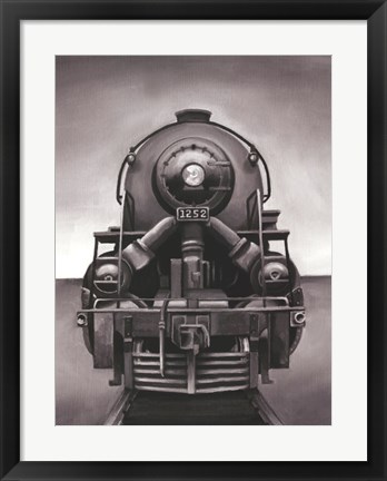 Framed Vintage Train Print