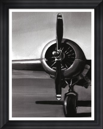 Framed Vintage Flight I Print