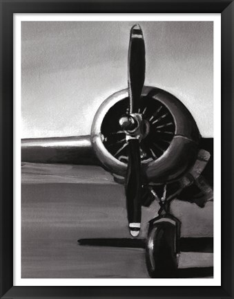 Framed Vintage Flight I Print